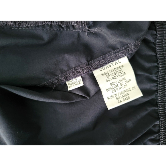 London Fog Men's Size Large Dark Navy Blue Golf Windbreaker Zip Up Button Jacket - Picture 8 of 11